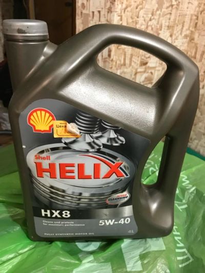 Лот: 9575141. Фото: 1. Моторное масло shell helix HX8... Масла, жидкости