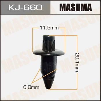 Лот: 11478149. Фото: 1. Клипса крепежная Masuma KJ-660. Кузов