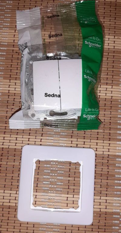 Лот: 20658040. Фото: 1. выключатель 2-кл. белый Sedna... Комплектующие