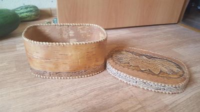 Лот: 8169470. Фото: 1. Хлебница из бересты. Другое (посуда, кухонная утварь)