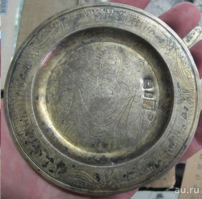 Лот: 17243961. Фото: 1. серебряная церковная тарель, серебро... Предметы интерьера и быта