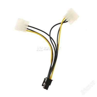 Лот: 2765255. Фото: 1. переходник питания 2Molex - PCI-Express... Шлейфы, кабели, переходники
