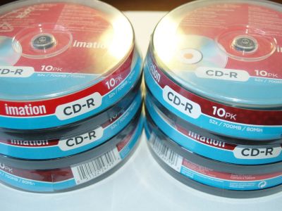 Лот: 22570682. Фото: 1. Диски CD-R Imation упаковка 10... CD, DVD, BluRay