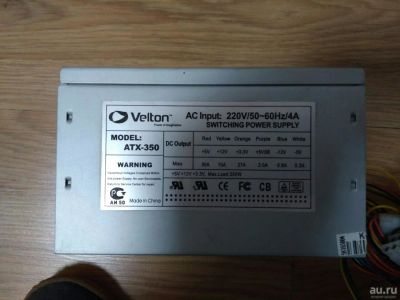 Лот: 9431401. Фото: 1. Блок питания Velton 350 W (2). Корпуса, блоки питания