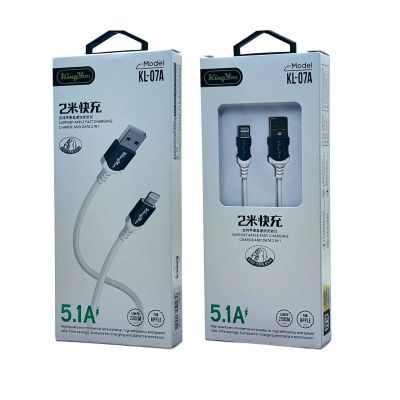 Лот: 22169782. Фото: 1. Кабель KINGYOU USB-LIGHTNING 5... Дата-кабели, переходники