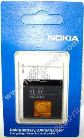 Лот: 1810488. Фото: 1. Аккумулятор оригинал Nokia BL-6P... Аккумуляторы