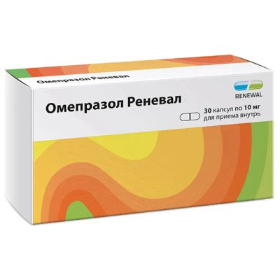 Лот: 23727879. Фото: 1. Омепразол Реневал 10 мг капсулы... Лекарства
