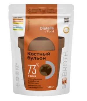 Лот: 22072411. Фото: 1. Dietelle, Пептидный костный бульон... Народная медицина, БАДы