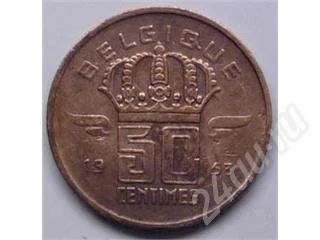 Лот: 201115. Фото: 1. Бельгия. 50 сентимес 1953г. Европа