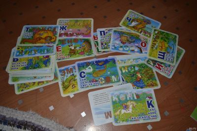 Лот: 13144452. Фото: 1. карточки учимся читать 3. Детские настольные игры