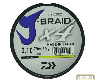 Лот: 13029186. Фото: 1. Леска плетеная DAIWA "J-Braid... Леска, блесны, крючки, мормышки