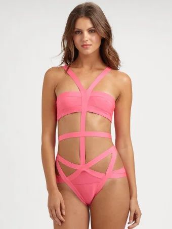 Лот: 5090579. Фото: 1. Купальник HERVE LEGER. Купальники