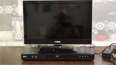 Лот: 11251751. Фото: 1. ТВ GoldStar LD-19A300R + Blu-ray... Телевизоры