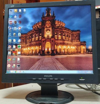 Лот: 20674640. Фото: 1. Монитор ЖК 17"/Vga/1280*1024/Philips. ЖК-мониторы