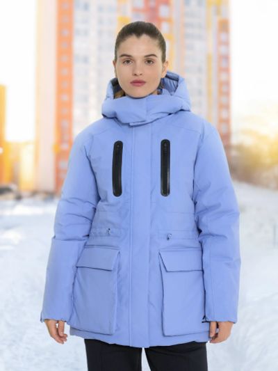 Лот: 23958480. Фото: 1. Пуховик женский Athlex, Голубой. Другое (спортивная одежда)