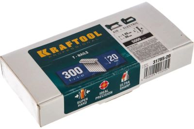 Лот: 23995616. Фото: 1. Гвозди для нейлера Kraftool 31785-20. Пневмоинструмент