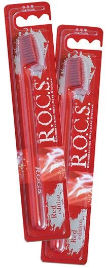 Лот: 23730428. Фото: 1. R.O.C.S. Red edition Зубная щетка... Лекарства