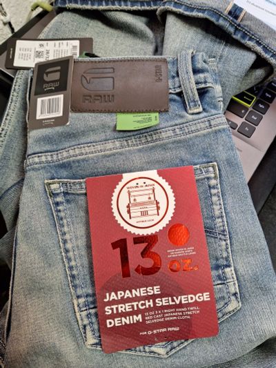 Лот: 20840038. Фото: 1. Selvedge, denim произведен в Японии... Брюки, джинсы, шорты