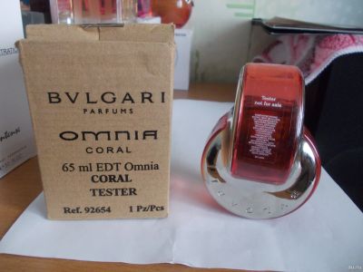 Лот: 10972262. Фото: 1. Omnia Coral от Bvlgari 65мл тестер... Женская парфюмерия