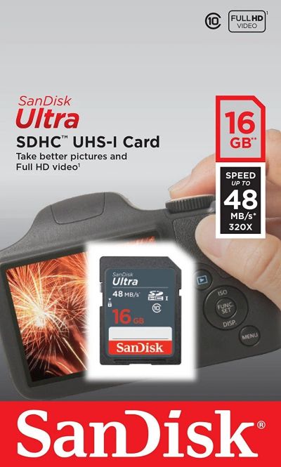 Лот: 13429403. Фото: 1. Карта памяти SanDisk Ultra SDHC... Карты памяти