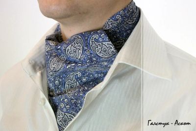 Лот: 5123502. Фото: 1. Галстук Аскот | Хлопок | Рисунок... Галстуки