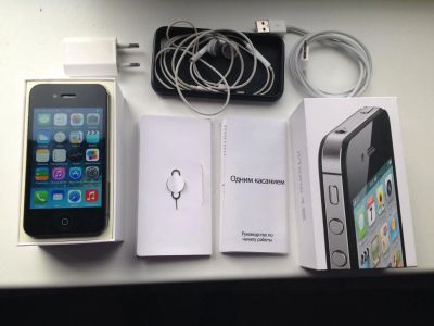 Лот: 4618454. Фото: 1. Iphone 4s состояние нового полный... Смартфоны