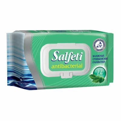 Лот: 23723722. Фото: 1. Salfeti Салфетки влажные антибактериальные... Лекарства