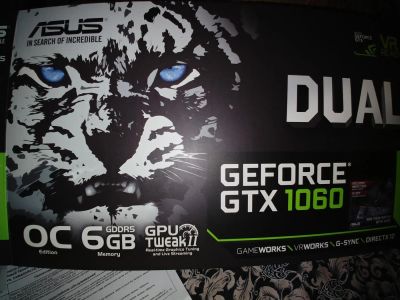 Лот: 11056479. Фото: 1. ASUS GeForce GTX 1060 DUAL OC. Видеокарты