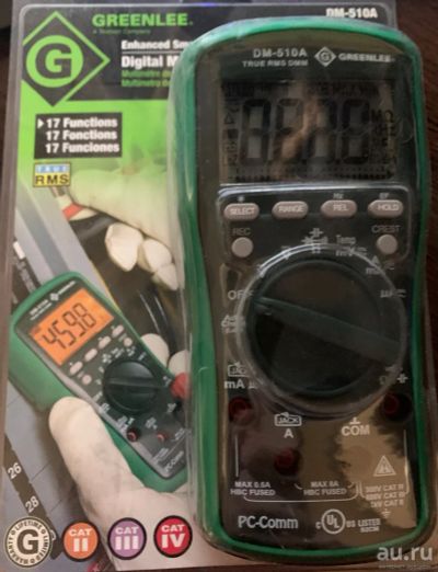 Лот: 17326389. Фото: 1. Мультиметр Greenlee DM-510A. Радиолюбительский инструмент