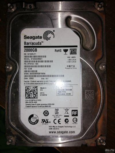 Лот: 13784619. Фото: 1. Жёсткий диск Seagate Barracuda... Жёсткие диски