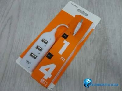 Лот: 14836669. Фото: 1. USB HUB 4 порта №4 белый. USB хабы