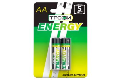 Лот: 23950805. Фото: 1. Батарейки ТРОФИ Energy Alkaline. Батарейки, аккумуляторы, элементы питания
