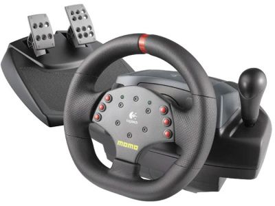 Лот: 14540150. Фото: 1. Игровой руль Logitech MOMO Racing. Рули, джойстики