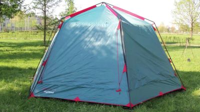 Лот: 11759469. Фото: 1. Тент-шатёр BTrace Highland (зеленый... Палатки, тенты