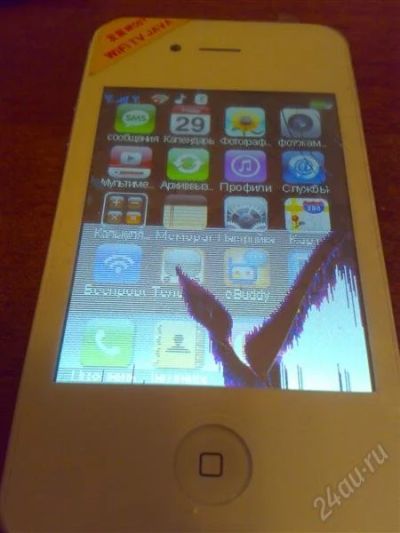 Лот: 791775. Фото: 1. iphone 4g - 2 sim, tv, fm, wifi... Кнопочные мобильные телефоны