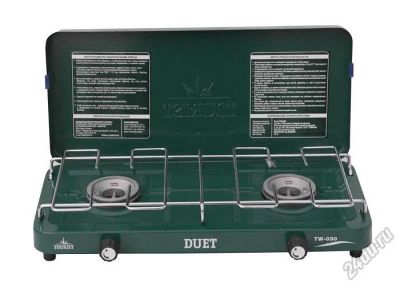 Лот: 6466100. Фото: 1. Плитка газовая "DUET" двухконфорочная... Мангалы, грили, коптильни