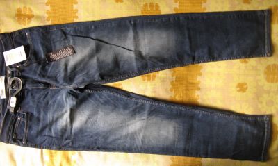 Лот: 16520771. Фото: 1. Джинсы прямые stretch Burton Англия... Брюки, джинсы, шорты
