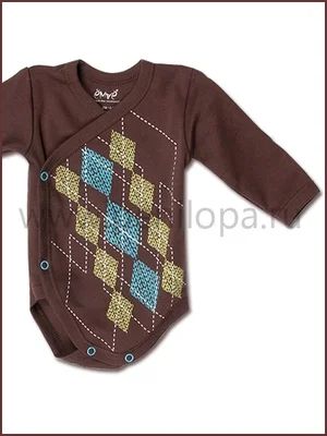 Лот: 6241233. Фото: 1. Боди шоколадный. Ползунки, распашонки, слипы