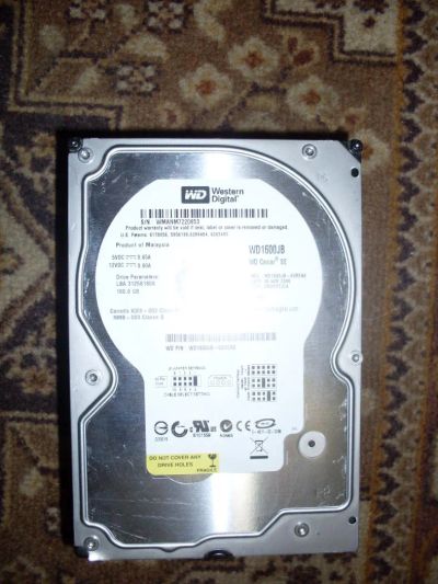 Лот: 4090943. Фото: 1. Нерабочий IDE винчестер 160ГБ. Жёсткие диски (HDD)