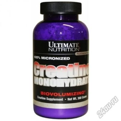 Лот: 5712261. Фото: 1. Creatine monohydrate 300g UltimateNutrition. Спортивное питание, витамины
