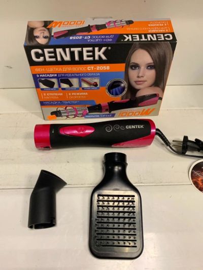 Лот: 14278083. Фото: 1. Фен-Щетка Centek CT-2058 в коробке... Укладка и стрижка волос, бритьё, эпиляция