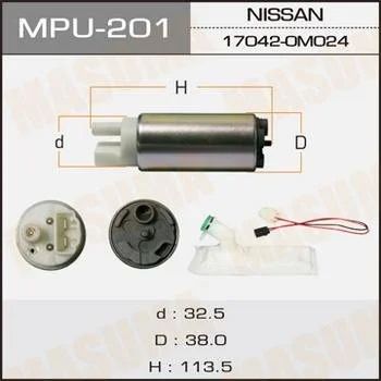 Лот: 11050051. Фото: 1. Бензонасос Toyota MPU-201 Masuma. Электрооборудование