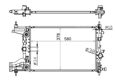 Лот: 3714311. Фото: 1. Радиатор chevrolet cruze (2009-... Двигатель и элементы двигателя