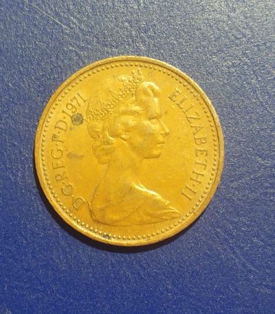 Лот: 25026946. Фото: 1. Великобритания 1 пенни 1971 г. Великобритания и острова