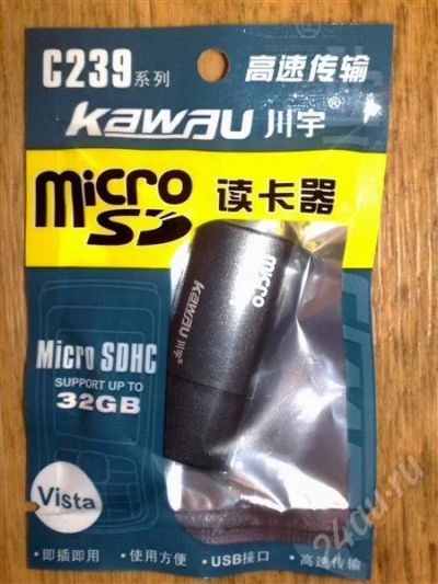 Лот: 499903. Фото: 1. KawYu C239 Card Read Micro SD... Картридеры