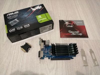 Лот: 17460500. Фото: 1. 1024Mb Asus GeForce 210 GDDR3... Видеокарты