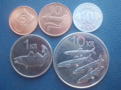 Лот: 11718119. Фото: 1. Исландия - набор монет одним лотом... Наборы монет