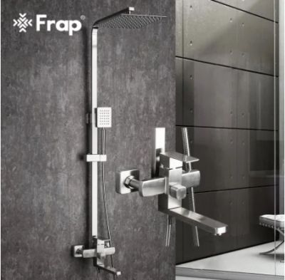Лот: 17382839. Фото: 1. Душевая стойка Frap F24802,Сатин... Душевые кабины