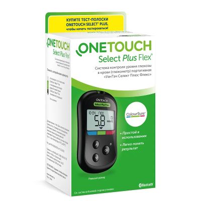 Лот: 23719474. Фото: 1. OneTouch Select Plus Flex Глюкометр. Лекарства