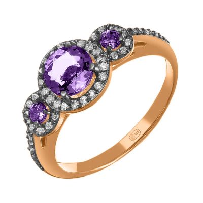 Лот: 23822741. Фото: 1. Серебряное кольцо с ювелирным... Кольца, перстни